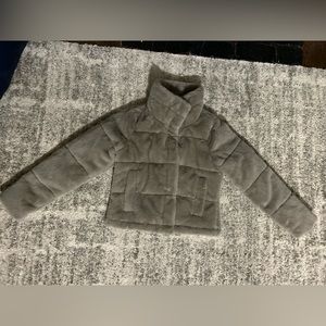 Abercrombie & Fitch Mini Puffer in Gray size small